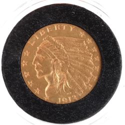 1913 $2 1/2 Gold Indian Head, X.F.