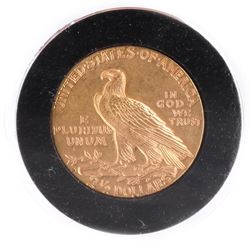 1925-D $2 1/2 Gold Indian Head, A.U.