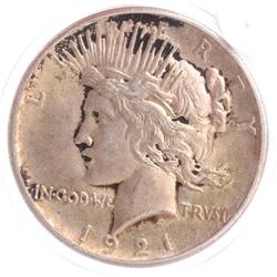 1921 Peace Dollar, X.F.