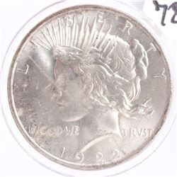 1922 Peace Dollar, MS 63