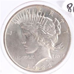 1922 Peace Dollar, MS63