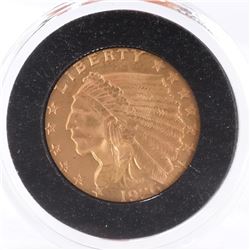 1926 $2 1/2 Gold Indian Head, A.U.