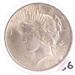 1923 Peace Dollar, MS 53