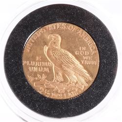 1928 $2 1/2 Gold Indian Head, A.U.