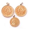 Image 1 : 3 Gold Coin Jewelry Pieces