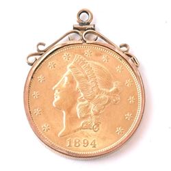 1894 $20 Liberty Head Gold Jewelry