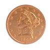 Image 1 : 1880 $5 Gold Liberty Head, X.F.