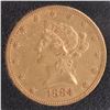 Image 1 : 1884-S $10 Gold Liberty Head, X.F.