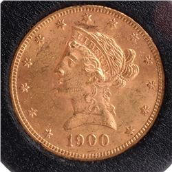 1900 $10 Gold Liberty Head, X.F.
