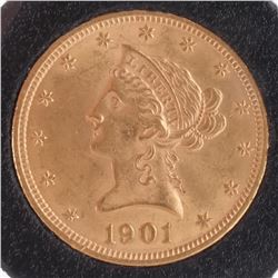 1901 $10 Gold Liberty Head, MS 63