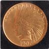 Image 1 : 1907 $10 Gold Indian Head, B.U.