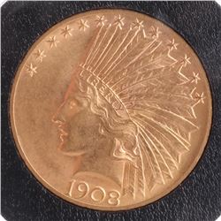 1908 $10 Gold Indian Head, MS 62