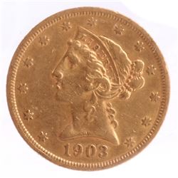 1903-S $5 Gold Liberty Head, X.F.