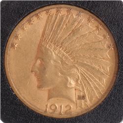 1912-S $10 Gold Indian Head, V.F./X.F.