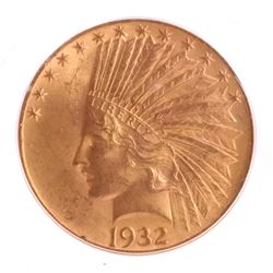 1932 $10 Gold Indian Head, MS 63
