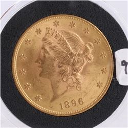 1896 $20 Gold Liberty Head, MS 64
