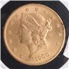 Image 1 : 1900 $20 Gold Liberty Head, MS 64