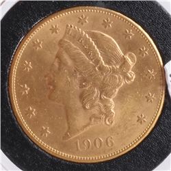1906-S$20 Gold Liberty Head, MS 60
