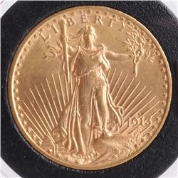 1913-D $20 Gold Saint Gaudens
