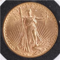 1914-D $20 Gold Saint Gaudens, MS 64