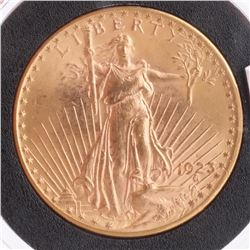1923-D $20 Gold Saint Gaudens, MS 65