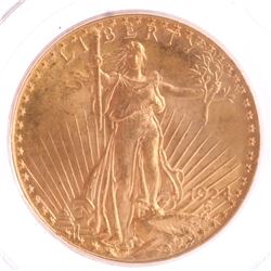 1924 $20 Gold Saint Gaudens, MS 63