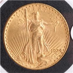 1924 $20 Gold Saint Gaudens, MS 65
