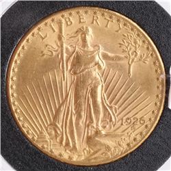 1926 $20 Gold Saint Gaudens, MS 63