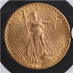 1927 $20 Gold Saint Gaudens, MS 64