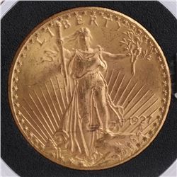 1927 $20 Gold Saint Gaudens, MS 64