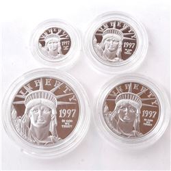 4 Platinum Proof Coins, 1997