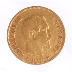 1858 10 Francs, France, Gold.