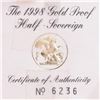Image 2 : 1998 1/2 Sovereign, Australian $100
