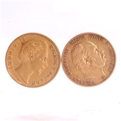 Two 10-Marks Gold, 1877, 1879