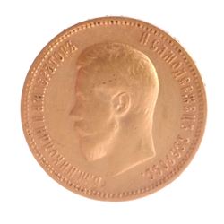 Russian 10-Ruble Gold, 1900