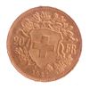 Image 2 : 1927-B 20 Francs Swiss Gold