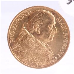 Vatican 1932 100-Lire Gold