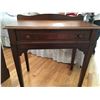 Image 1 : ANTIQUE DESK W / STOOL, BEAUTIFUL DARK WOOD FINISH
