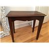 Image 2 : ANTIQUE DESK W / STOOL, BEAUTIFUL DARK WOOD FINISH