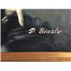 Image 2 : OIL ON CANVAS, BOY IN BLACK SUIT, SIGNED 'D. BIAZLO' GILT FRAME, 20X24"