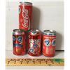 Image 1 : GR OF 4, COCA-COLA BLUE JAYS WORLD SERIES COLLECTOR CANS