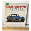 Image 2 : GR OF 2, CORVETTE 50TH ANNIVERSARY CLOCK & COFFEE TABLE BOOK