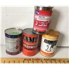 Image 1 : GR OF 4, SKYDROL, ROYCO, CAM2, MOTOMASTER - 1 LITRE / QT TIN CANS
