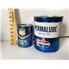 Image 1 : GR OF 2, PERMALUBE 1 GAL FIBRE TIN & PHILLIPS 1 QT FULL FIBRE TIN