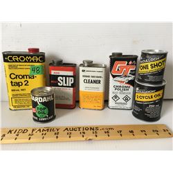 GR OF 7, MISC MAKES, TIN & FIBRE CANS