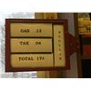 Image 1 : ORIGINAL HANGING GAS PRICE SIGN - FROM ORANGEVILLE