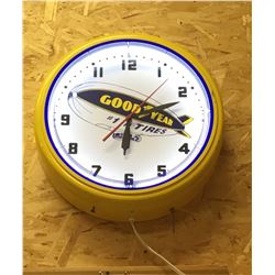 GOOD YEAR, WORKING ILLUMINATING CLOCK - REPRO