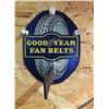 GOOD YEAR, FAN BELT DEALER SIGN, APPROX 6" - NOTE ORIGINAL WHITE RUBBER