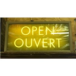 OPEN SIGN, FROM ORIGINAL ORANGEVILLE LCBO - ILLUMINATING