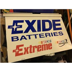 EXIDE BATTERIES, NASCAR EXTREME, SST SIGN